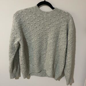 Women’s Textured Crewneck Sweater in light green